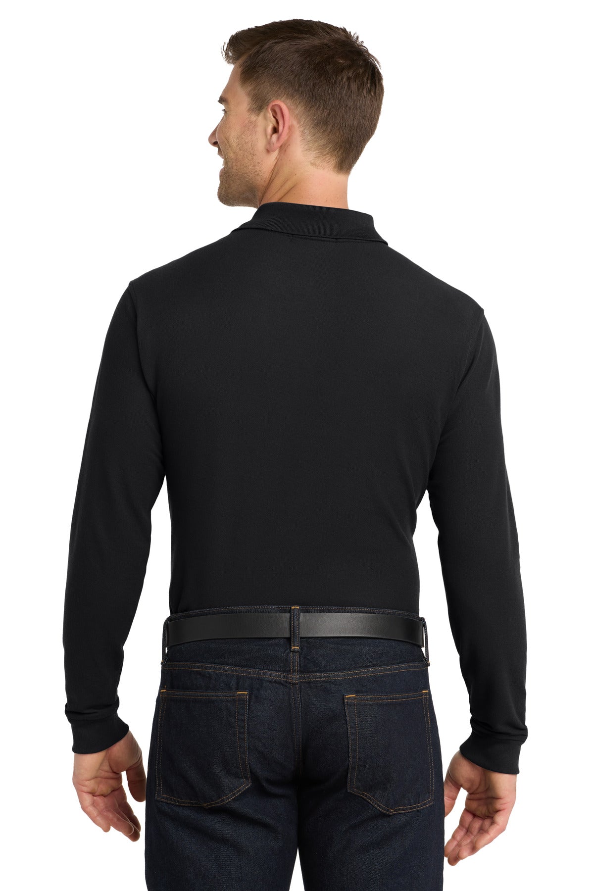 Port Authority Long Sleeve Core Classic Pique Polo. K100LS