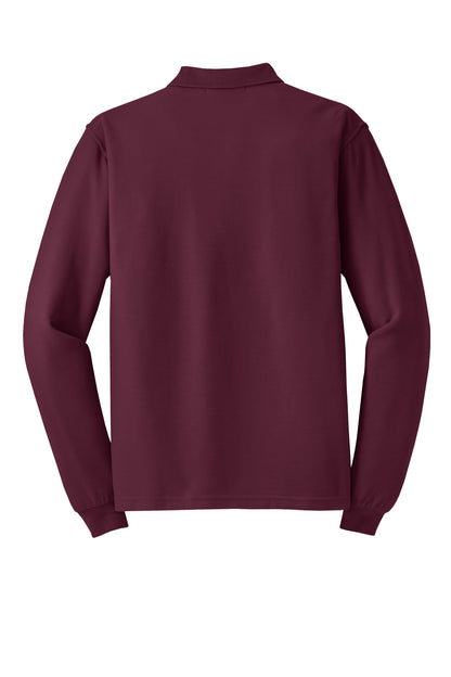 Port Authority Silk Touch Long Sleeve Polo.  K500LS