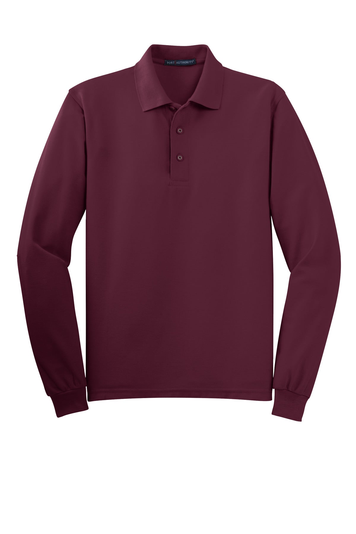 Port Authority Silk Touch Long Sleeve Polo.  K500LS