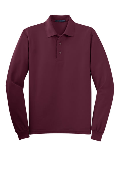 Port Authority Silk Touch Long Sleeve Polo.  K500LS