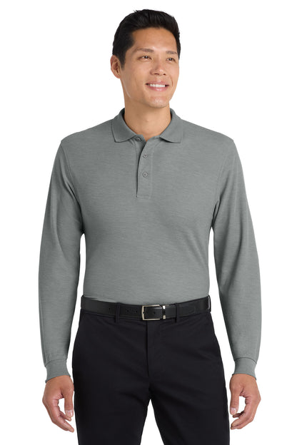 Port Authority Silk Touch Long Sleeve Polo.  K500LS