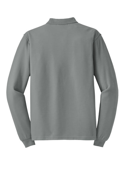 Port Authority Silk Touch Long Sleeve Polo.  K500LS