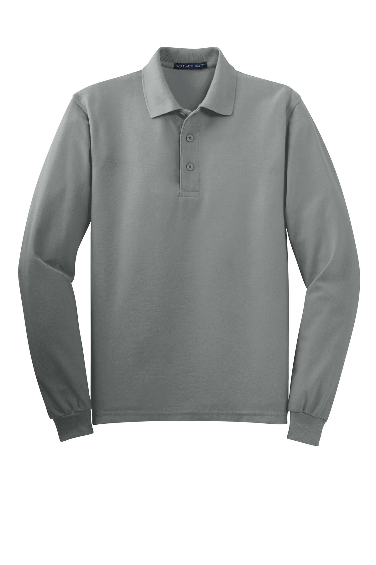 Port Authority Silk Touch Long Sleeve Polo.  K500LS
