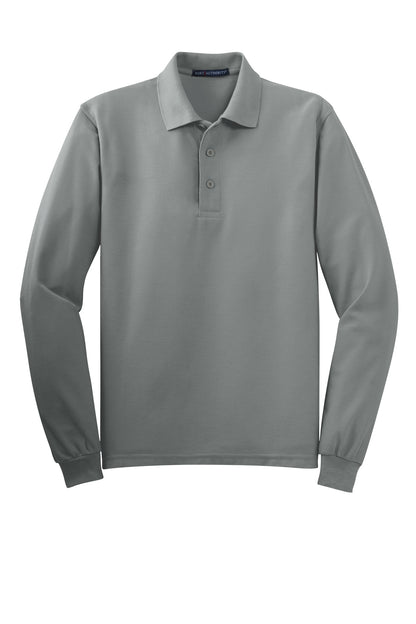 Port Authority Silk Touch Long Sleeve Polo.  K500LS