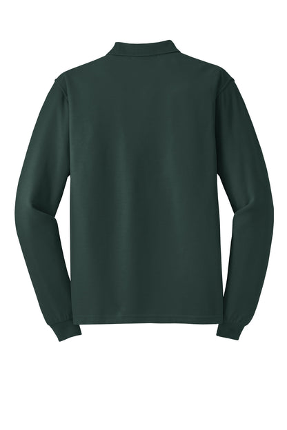 Port Authority Silk Touch Long Sleeve Polo.  K500LS