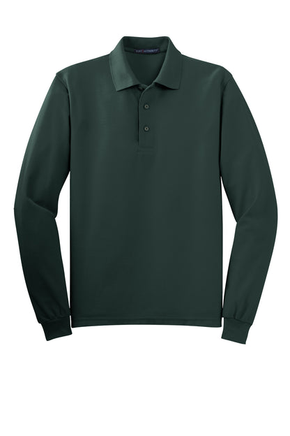 Port Authority Silk Touch Long Sleeve Polo.  K500LS