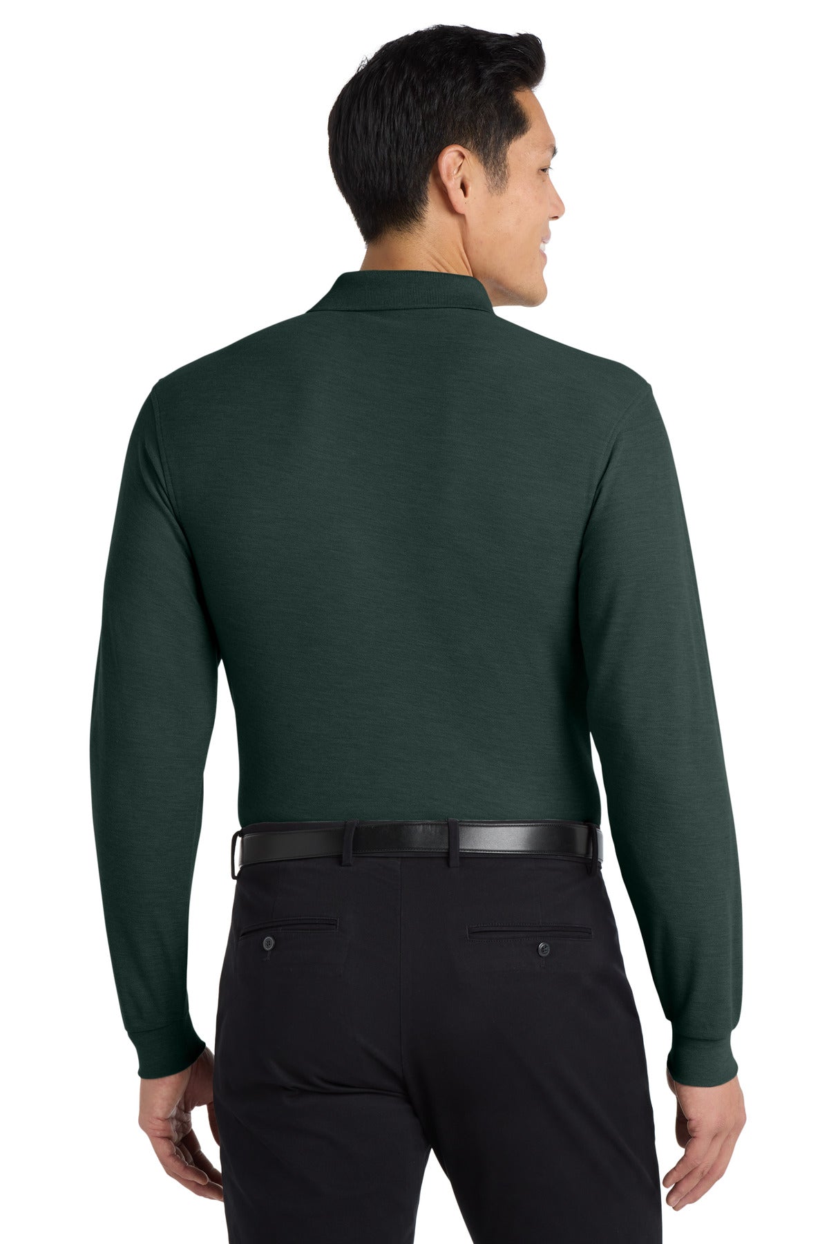 Port Authority Silk Touch Long Sleeve Polo.  K500LS