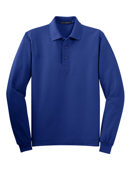 Port Authority Silk Touch Long Sleeve Polo.  K500LS