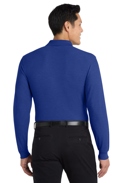 Port Authority Silk Touch Long Sleeve Polo.  K500LS