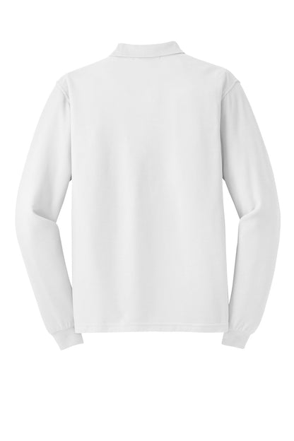 Port Authority Silk Touch Long Sleeve Polo.  K500LS