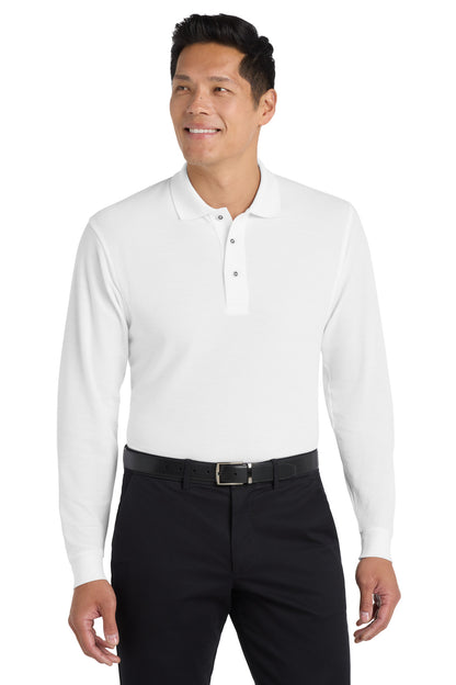 Port Authority Silk Touch Long Sleeve Polo.  K500LS