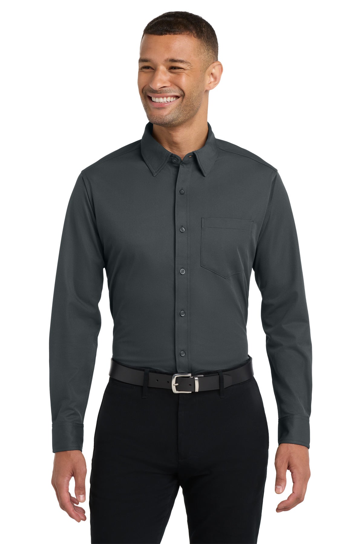 Port Authority Dimension Knit Dress Shirt. K570