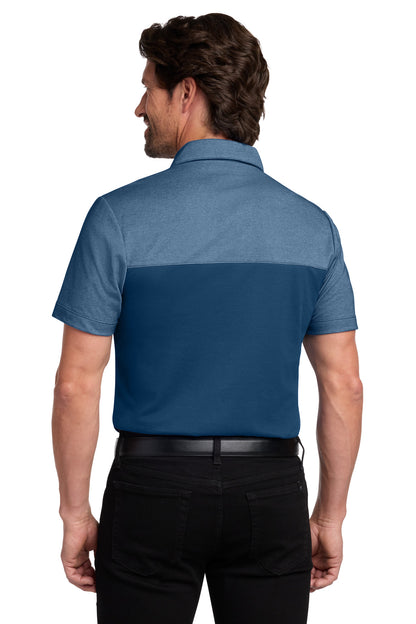 Port Authority Fine Pique Blend Blocked Polo K831