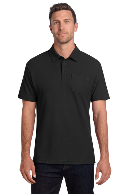 Port Authority C-FREE Cotton Blend Pique Pocket Polo K868