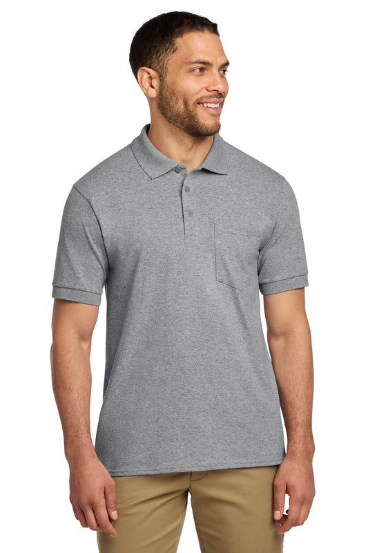Port & Co Core Blend Jersey Knit Pocket Polo. KP55P