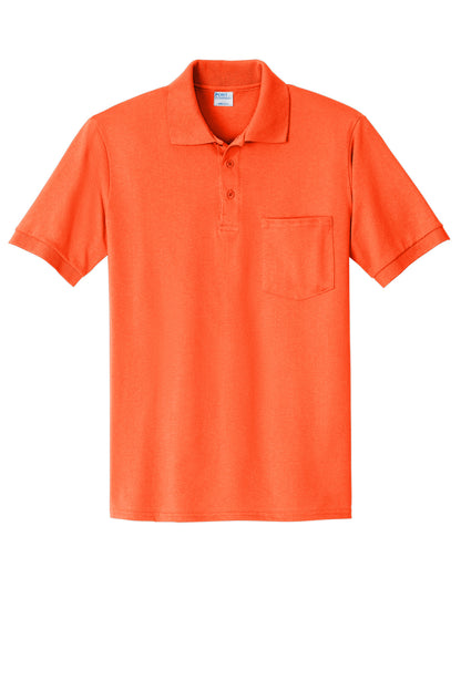 Port & Co Core Blend Jersey Knit Pocket Polo. KP55P