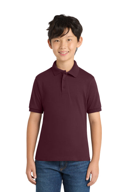 Port & Co Youth Core Blend Jersey Knit Polo. KP55Y