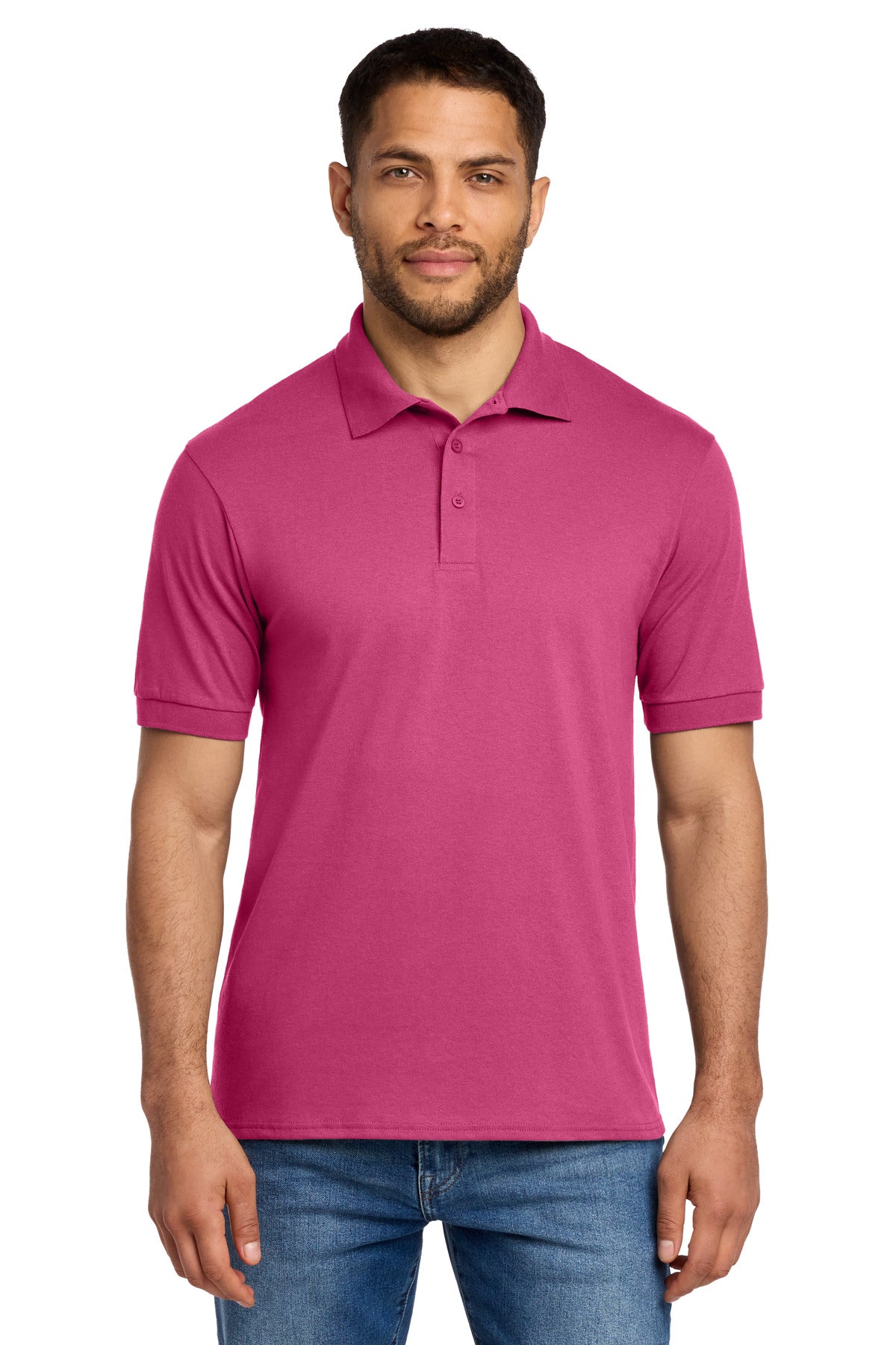 Port & Co Core Blend Jersey Knit Polo. KP55