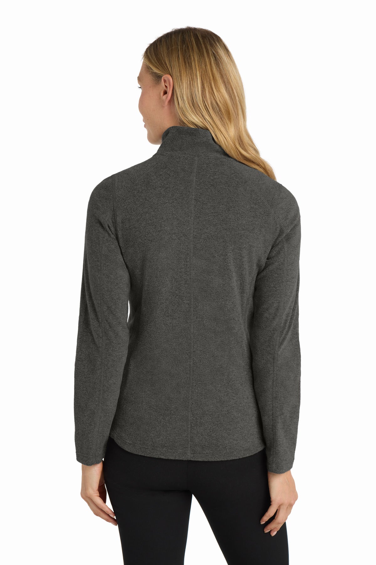 Port Authority Women's Heather Microfleece Full-Zip Jacket. L235