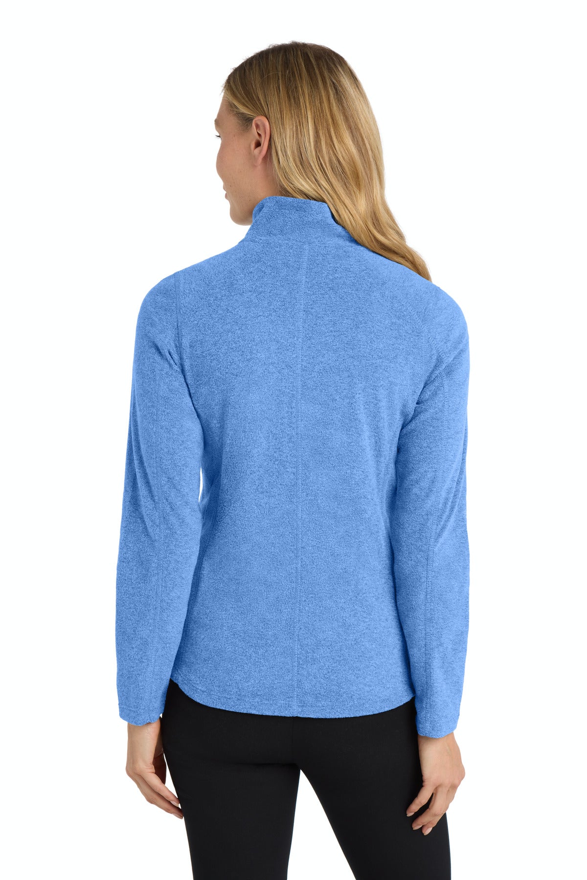 Port Authority Women's Heather Microfleece Full-Zip Jacket. L235