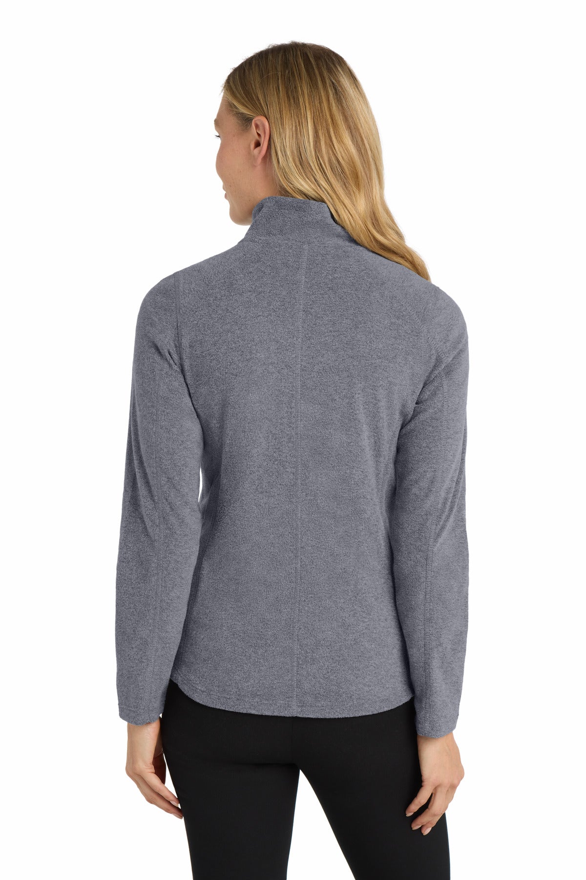 Port Authority Women's Heather Microfleece Full-Zip Jacket. L235