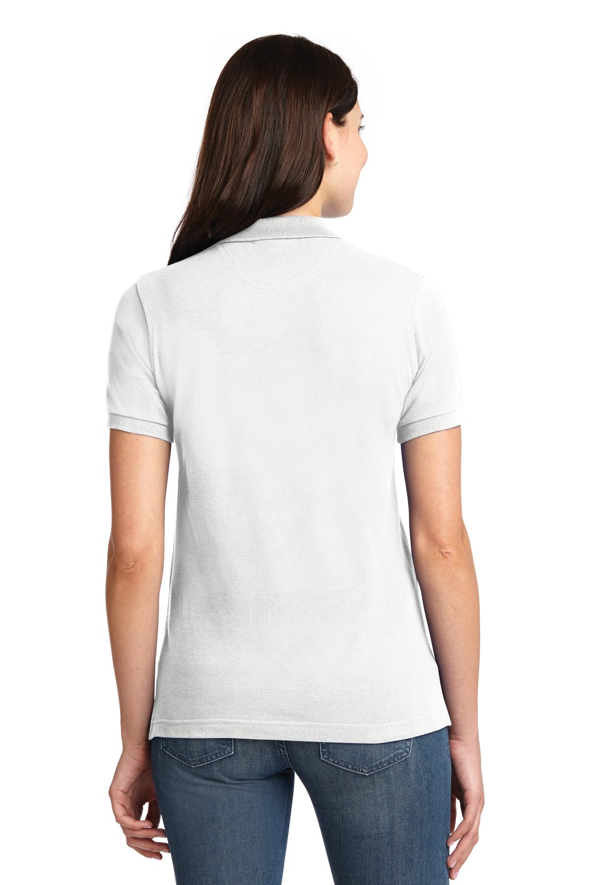 Port Authority Women's Heavyweight Cotton Pique Polo.  L420