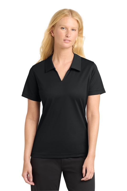 Sport-Tek Women's Dri-Mesh V-Neck Polo.  L469