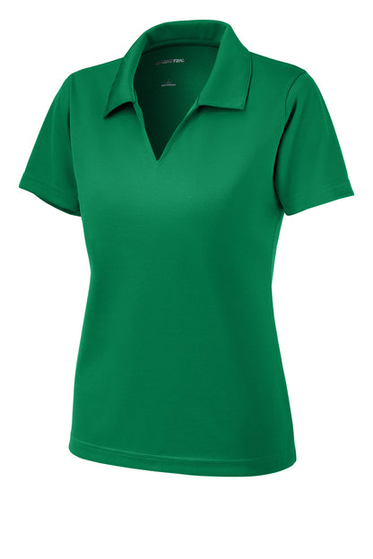Sport-Tek Women's Dri-Mesh V-Neck Polo.  L469