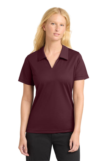 Sport-Tek Women's Dri-Mesh V-Neck Polo.  L469