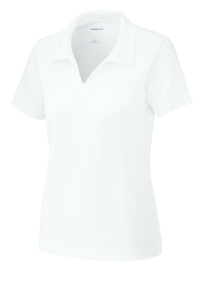 Sport-Tek Women's Dri-Mesh V-Neck Polo.  L469