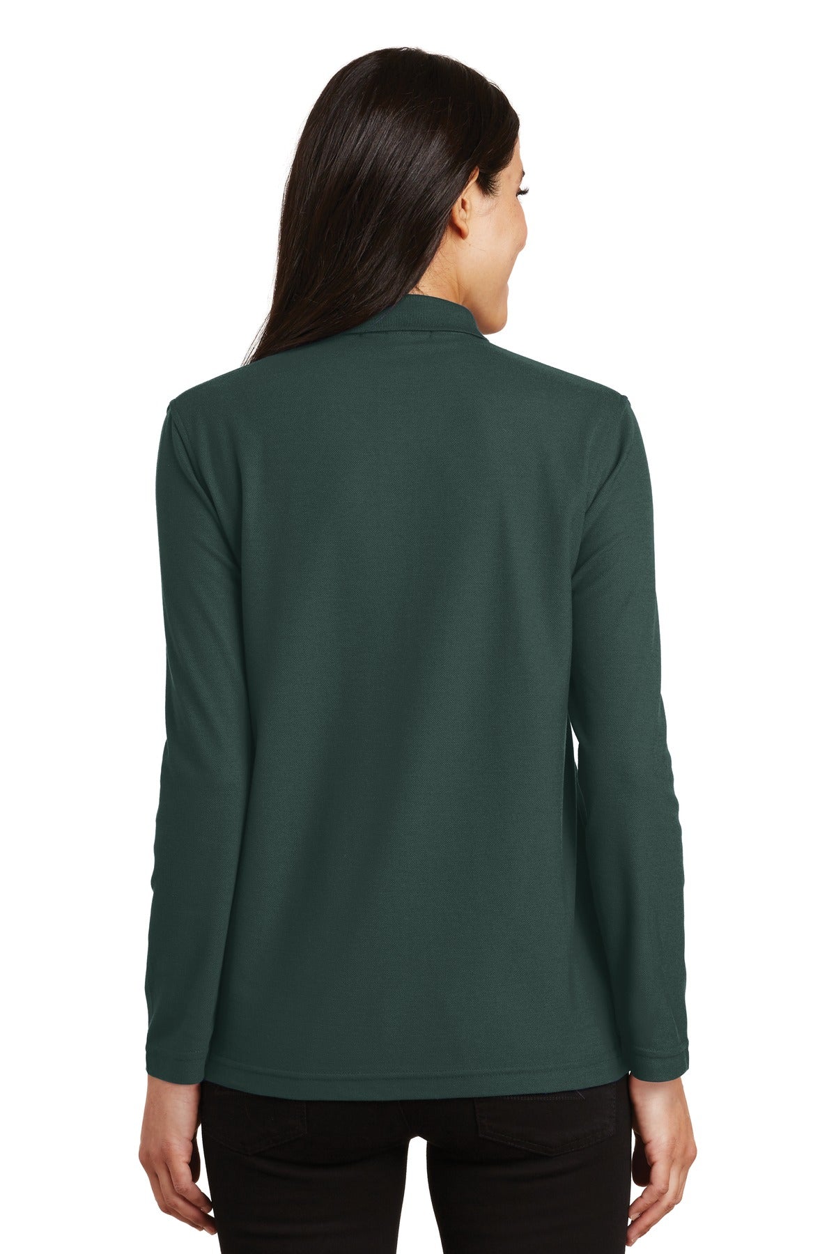 Port Authority Women's Silk Touch Long Sleeve Polo.  L500LS
