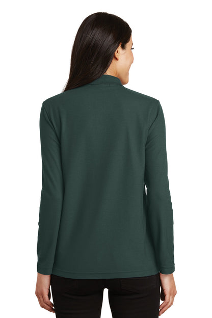 Port Authority Women's Silk Touch Long Sleeve Polo.  L500LS