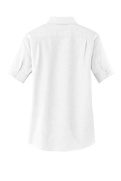 Port Authority Women's Short Sleeve SuperPro Oxford Shirt. L659