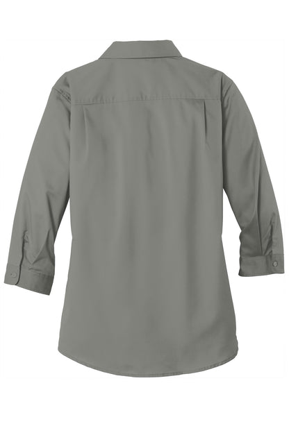 Port Authority Women's 3/4-Sleeve SuperPro Twill Shirt. L665