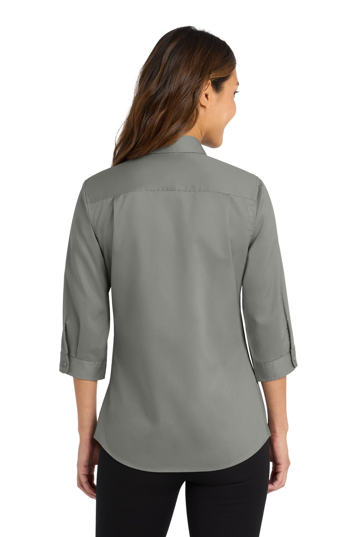 Port Authority Women's 3/4-Sleeve SuperPro Twill Shirt. L665