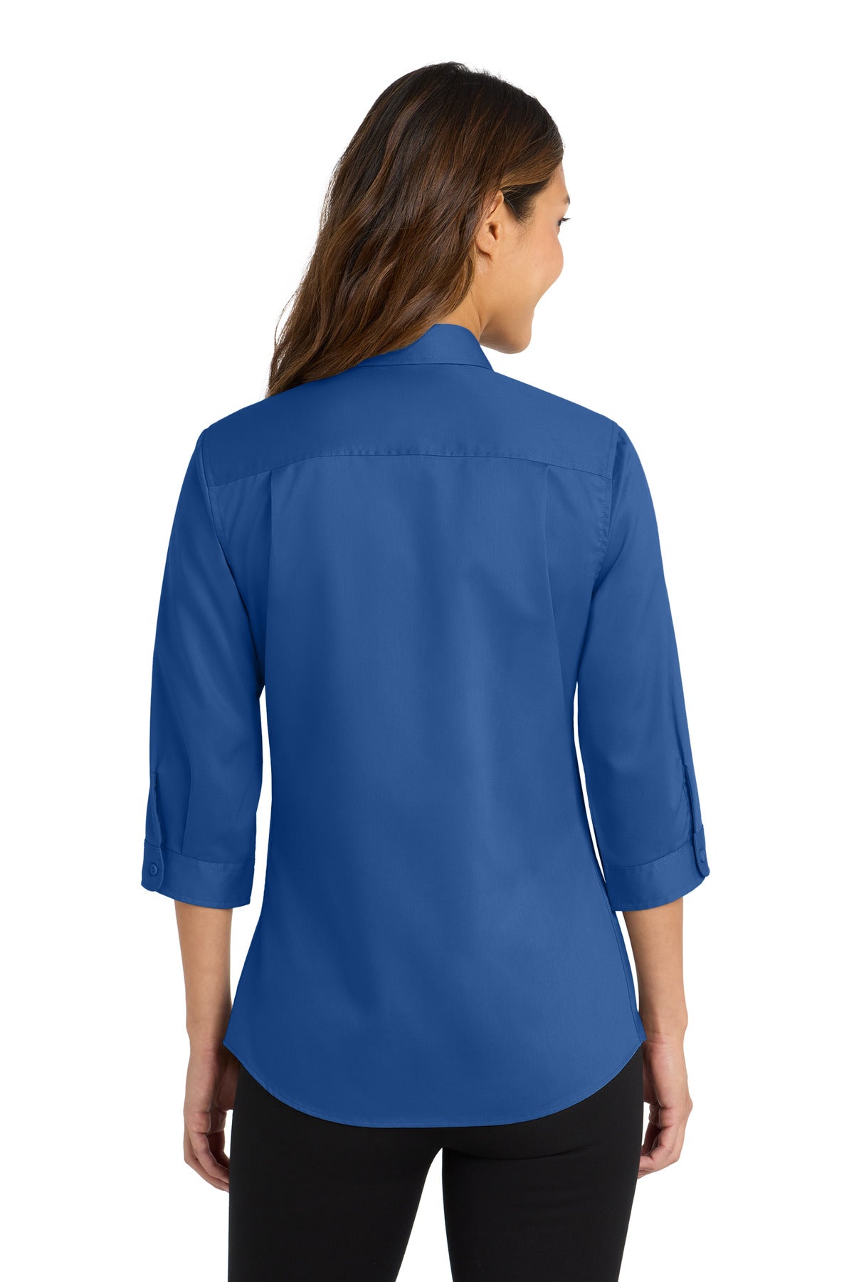 Port Authority Women's 3/4-Sleeve SuperPro Twill Shirt. L665