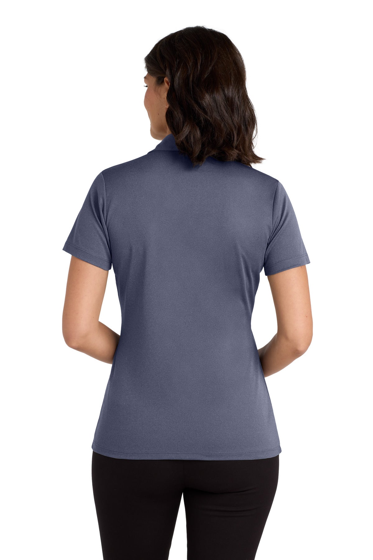 Port Authority  Women's Heathered Silk Touch  Performance Polo. LK542