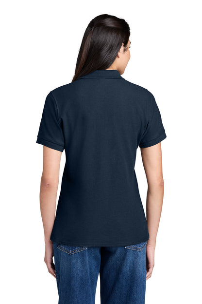 Port & Co Women's Core Blend Pique Polo. LKP155