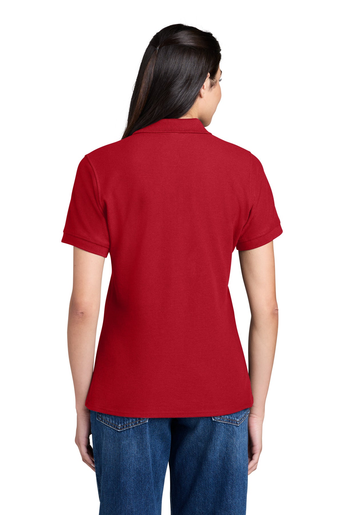 Port & Co Women's Core Blend Pique Polo. LKP155