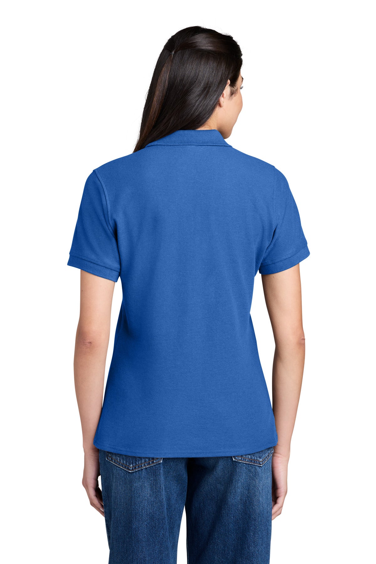 Port & Co Women's Core Blend Pique Polo. LKP155