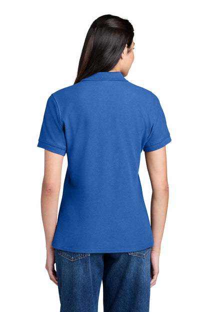 Port & Co Women's Core Blend Pique Polo. LKP155