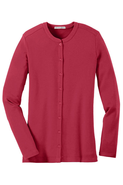Port Authority Women's Concept Stretch Button-Front Cardigan. LM1008