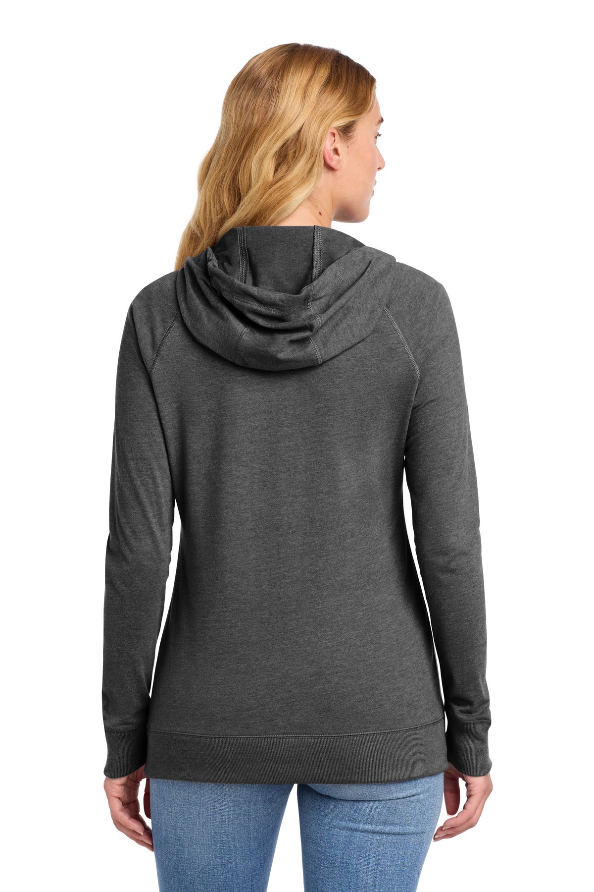 New Era Women's Sueded Cotton Blend Full-Zip Hoodie. LNEA122