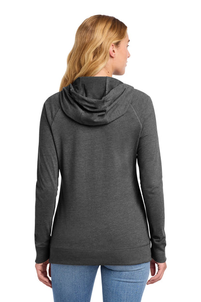 New Era Women's Sueded Cotton Blend Full-Zip Hoodie. LNEA122