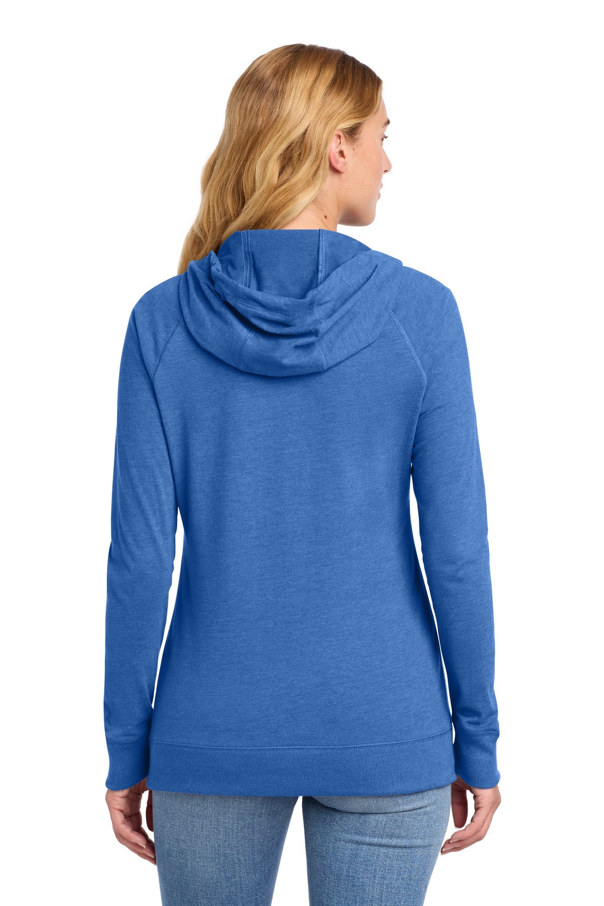 New Era Women's Sueded Cotton Blend Full-Zip Hoodie. LNEA122