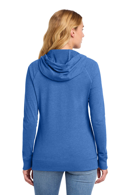 New Era Women's Sueded Cotton Blend Full-Zip Hoodie. LNEA122