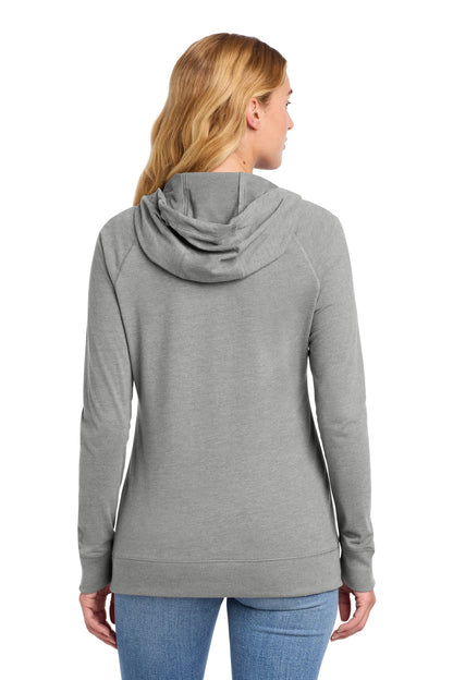 New Era Women's Sueded Cotton Blend Full-Zip Hoodie. LNEA122
