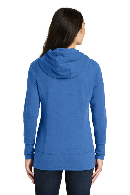 New Era  Women's Tri-Blend Fleece Full-Zip Hoodie. LNEA511