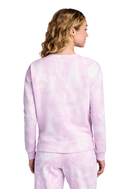 Port & Co Women's Beach Wash Cloud Tie-Dye V-Neck Sweatshirt LPC140V