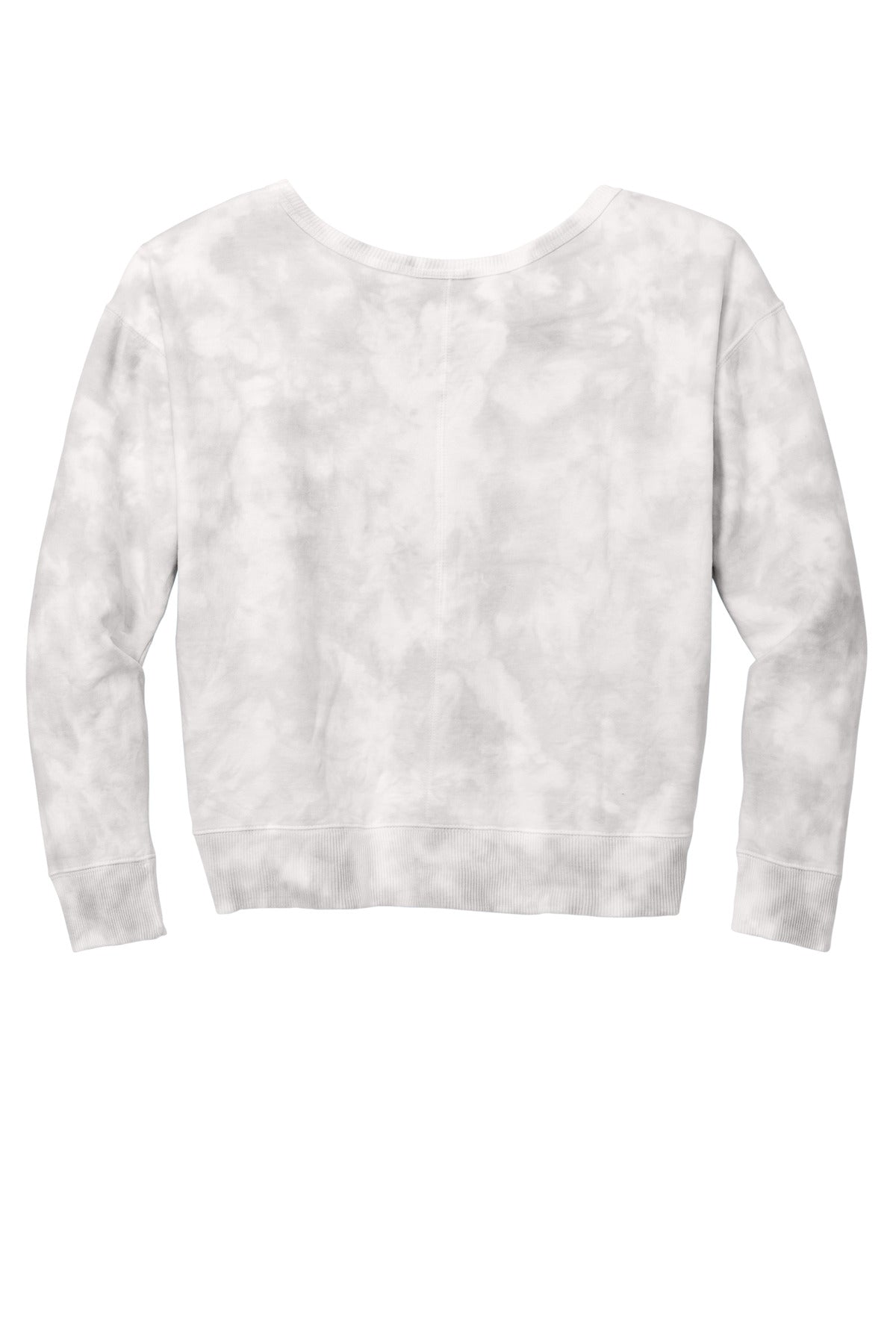 Port & Co Women's Beach Wash Cloud Tie-Dye V-Neck Sweatshirt LPC140V